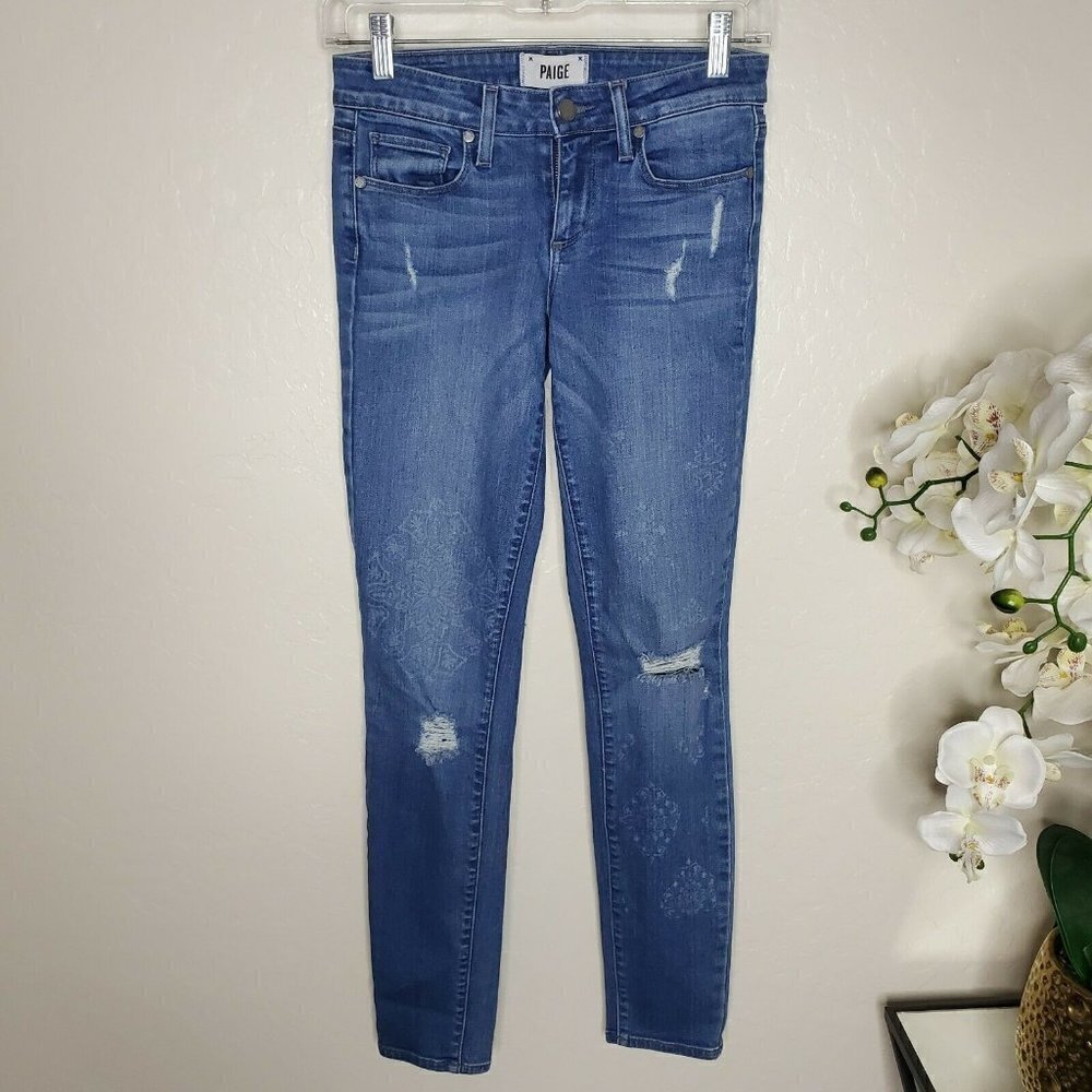 PAIGE Distressed Verdugo Ultra Skinny Jeans